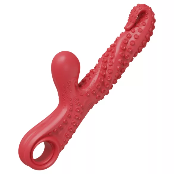 Monster Fuck - csiklókaros polipkar vibrátor (piros)