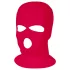 Balaclava - kötött szopóálarc 3 nyílással (sötét pink)