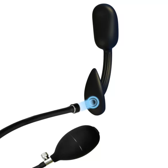 Kangvo - mágneses prosztata masszírozó anál plug görgőgolyóval (fekete)
