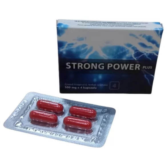 Strong Power Plus - étrend-kiegészítő kapszula férfiaknak (4 db)