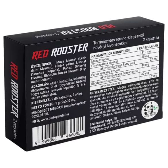 Red Rooster - természetes étrend-kiegészítő kapszula férfiaknak (2 db)