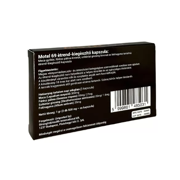 Motel69 - étrend-kiegészítő kapszula férfiaknak (2 db)