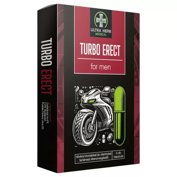 Turbo Erect - étrend-kiegészítő kapszula férfiaknak (6 db)