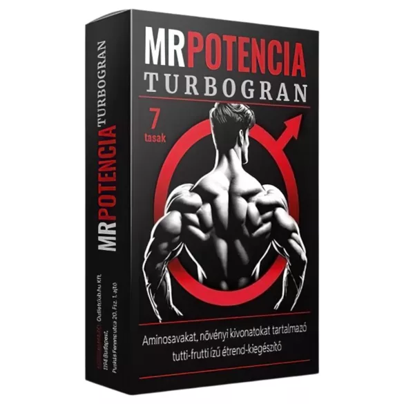 MrPotencia Turbogran - étrend-kiegészítő por férfiaknak (7 db)
