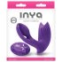 Inya Bump-N-Grind - rádiós, melegítő 2in1 csikló vibrátor (lila)