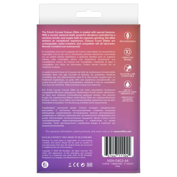 NS Novelties - 2in1 csiklóizgató és G-pont vibrátor (pink)