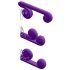 Snail Vibe Duo - akkus, 3in1 stimuláló vibrátor (lila)