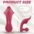 Sex HD Chomper - csikló- és anál vibrátor (piros)