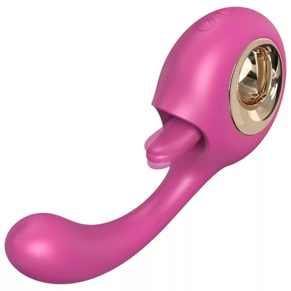Sex HD - nyelves csiklóizgató és G-pont vibrátor (piros)