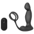 Sex HD Virgil - pénisz-és heregyűrűs prosztata vibrátor (fekete)