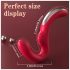 SEX HD Genie - G-pont és csiklóvibrátor (piros)