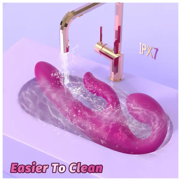 SEX HD Co-op Bliss - felcsatolható csiklókaros vibrátor (lila)