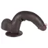 Lovetoy Sliding-Skin - tapadókorongos kétrétegű dildó - 20,8cm (barna)