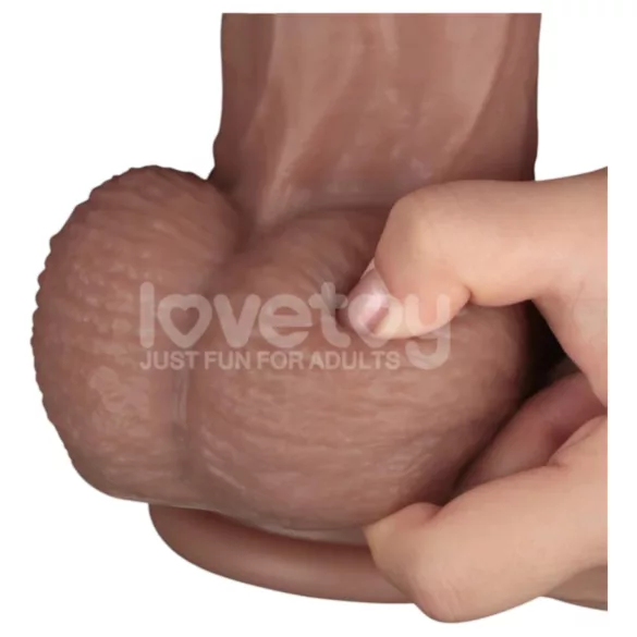 Lovetoy - kétrétegű XXL dildó - 36,5 cm - (natúr)