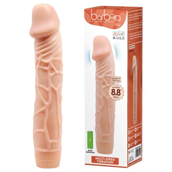 Baile Barbara - élethű vibrátor - 22cm (natúr)