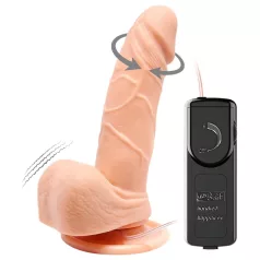   Baile Barbara Mark - élethű, forgó vibrátor - 15cm (natúr)