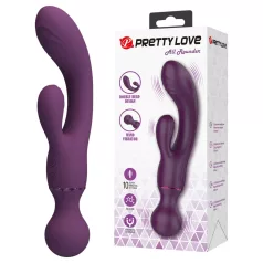   Pretty Love All Rounder - dupla fejű G-pont és csiklóvibrátor (lila)