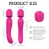 Sex HD Iris - 2 motoros melegítő wand masszírozó vibrátor (pink)
