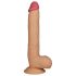 Lovetoy King-Sized - tapadókorongos, élethű dildó - 25cm (natúr)