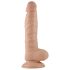 Lovetoy Real Extreme - tapadókorongos dildó - 21cm (natúr)