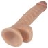 Lovetoy Real Extreme - tapadókorongos dildó - 21cm (natúr)