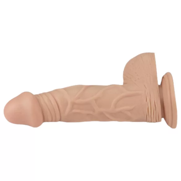 Lovetoy Real Extreme - tapadókorongos dildó - 23 cm (testszínű)