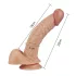 Lovetoy Real Extreme - G-pont dildó - 21 cm (testszínű)