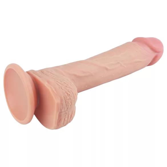 Lovetoy Nature Cock - tapadókorongos élethű dildó - 21 cm (natúr)