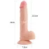 Lovetoy Nature Cock - tapadókorongos élethű dildó - 21 cm (natúr)