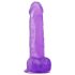 Lovetoy Jelly Studs - tapadókorongos dildó - 20cm (lila)
