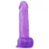 Lovetoy Jelly Studs - tapadókorongos dildó - 20 cm (lila)