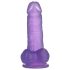 Lovetoy Jelly Studs - tapadókorongos dildó - 15cm (lila)