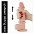 Lovetoy Sliding-Skin - kétrétegű dildó - 21cm (natúr)