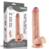 Lovetoy Sliding-Skin - kétrétegű dildó - 23 cm (testszínű)