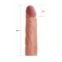 Lovetoy Pleasure X-tender - péniszköpeny - 19cm (natúr)