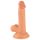 Mr. Rude - tapadókorongos, herés élethű dildó - 17cm (natúr)