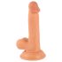 Mr. Rude - tapadókorongos, herés élethű dildó - 17cm (natúr)