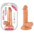 Mr. Rude - tapadókorongos, herés élethű dildó - 17cm (natúr)