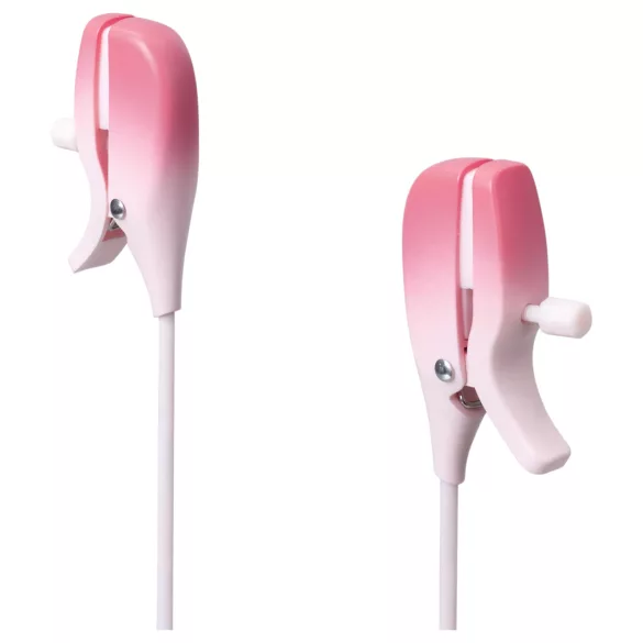 Lovense Gemini - App-vezérelt vibrációs mellbimbó csipesz (pink)