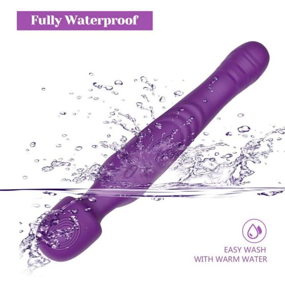 Tracy's Dog Wand - vízálló, akkus, pulzáló masszírozó vibrátor (lila)