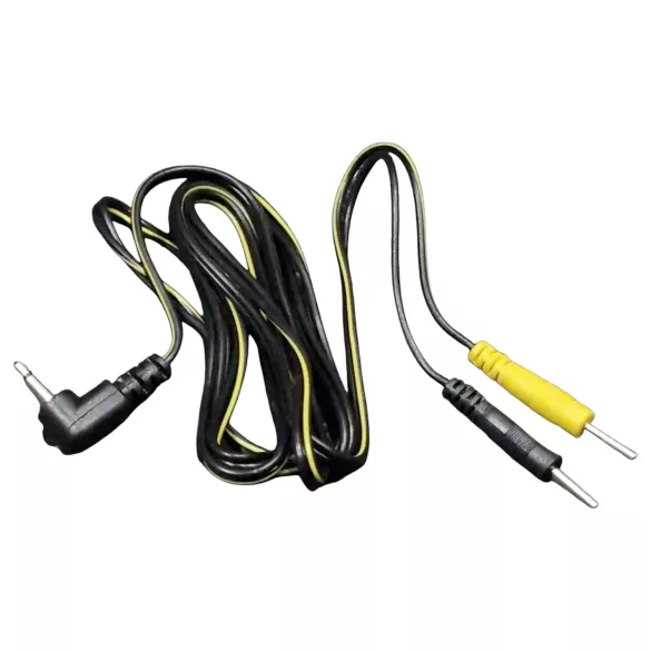 DG-LAB - elektródakábel 2,5 mm-es jackről 2 mm-es tüskékre (fekete)
