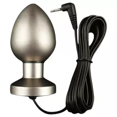   DG-LAB Matte Steel - kétpólusú acél elektro análkúp (ezüst)