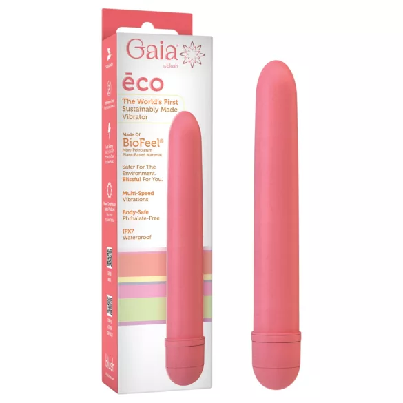 Gaia Eco L - pink környezetbarát, biolebomló rúdvibrátor (nagy)