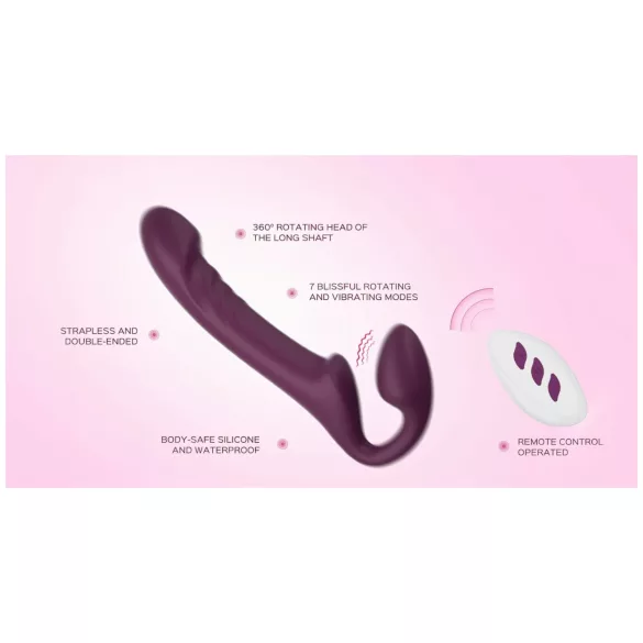 Honey Play Box Bliss - forgó gyöngyös felcsatolható vibrátor (lila)