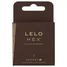 LELO Hex Respect XL - luxus óvszer (3 db)