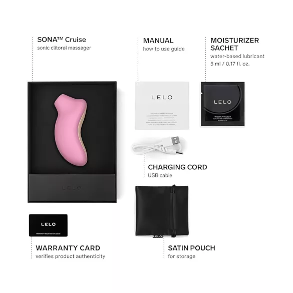LELO Sona Cruise - hanghullámos csiklóizgató (pink)