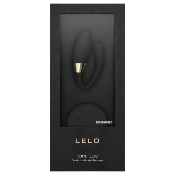 LELO Tiani Duo - akkus, szilikon párvibrátor (fekete)