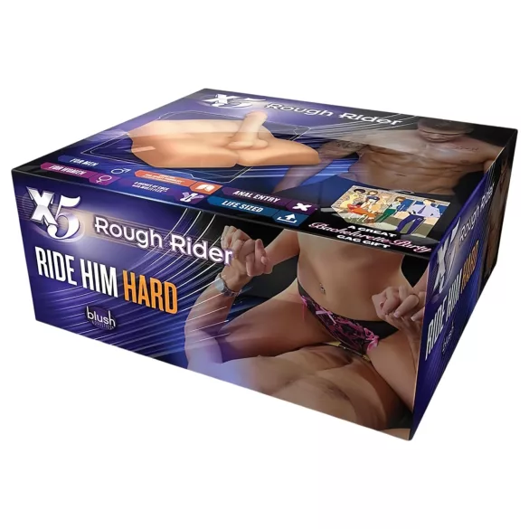 Blush X5 Rough Rider - férfi torzó (natúr)