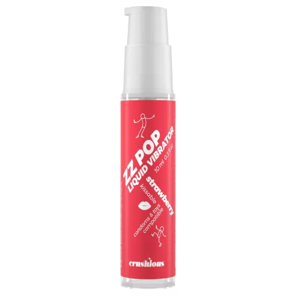 Crushious ZZ POP - ehető folyékony vibrátor, eper (10ml)