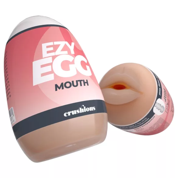 Crushious Ezy Egg Mouth - maszturbátor tojás férfiaknak (testszínű)
